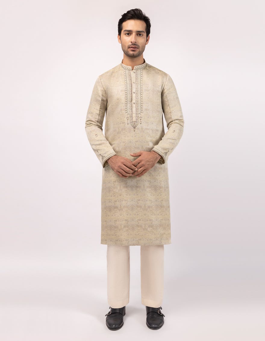 DULL GOLD FORMAL KURTA