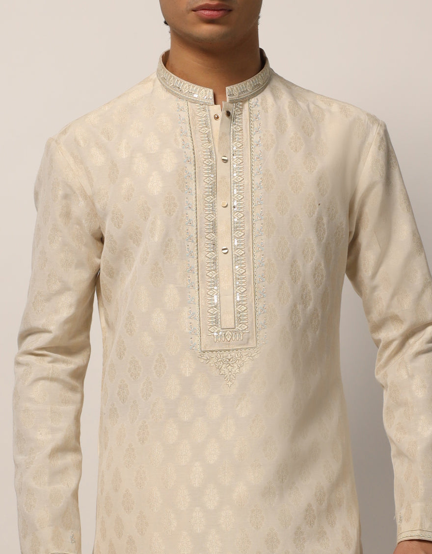 CREAM FORMAL KURTA