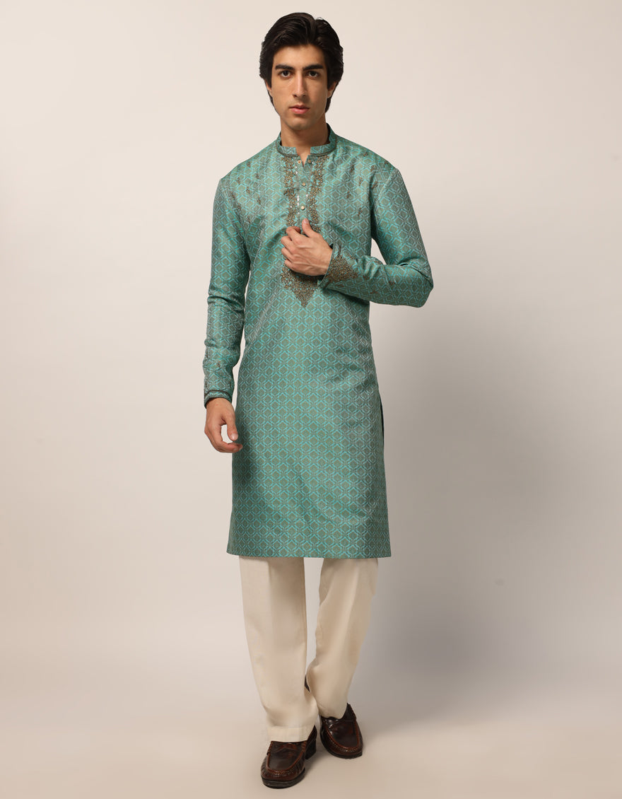 MINT GREEN FORMAL KURTA