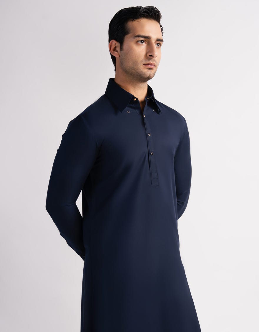BLUE FORMAL KAMEEZ SHALWAR