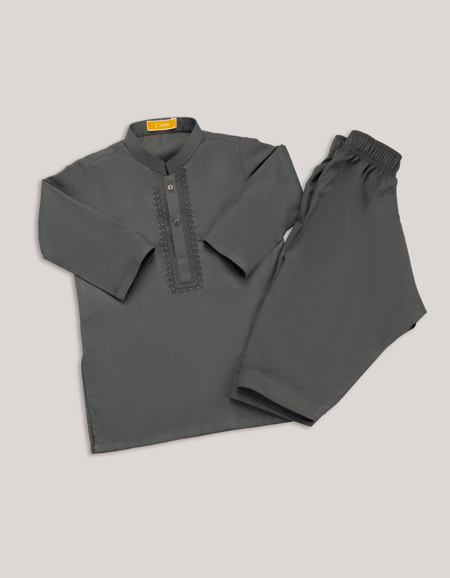 GREY BLENDED KAMEEZ SHALWAR