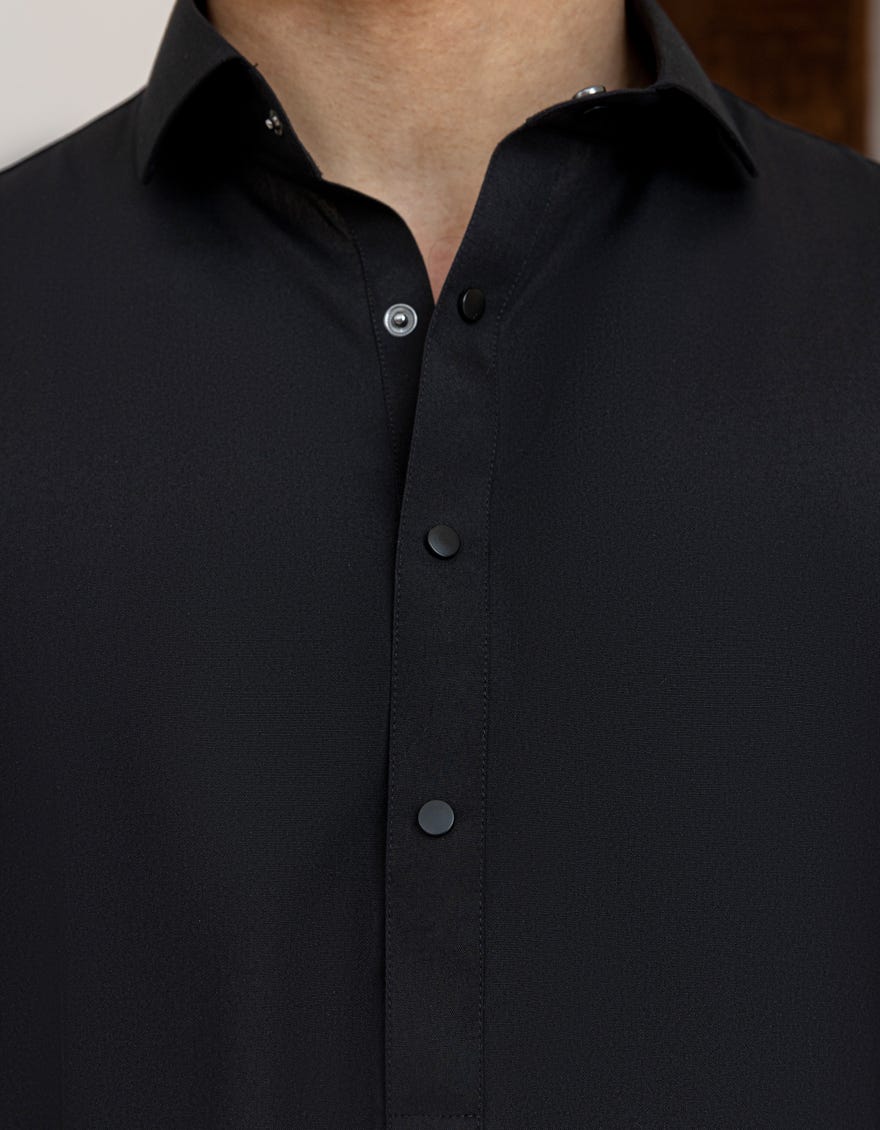 BLACK BLENDED KAMEEZ SHALWAR
