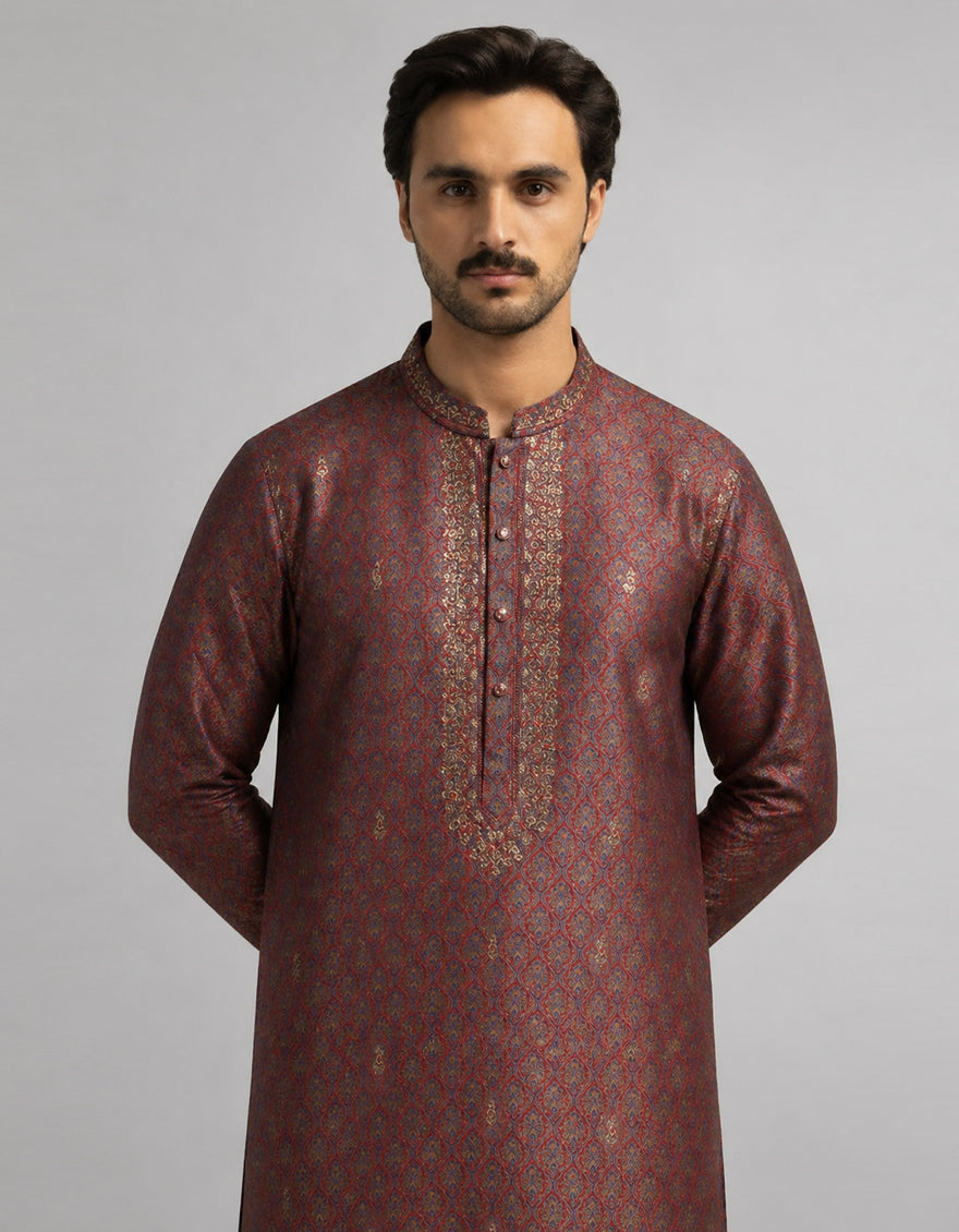 MAROON FORMAL KURTA