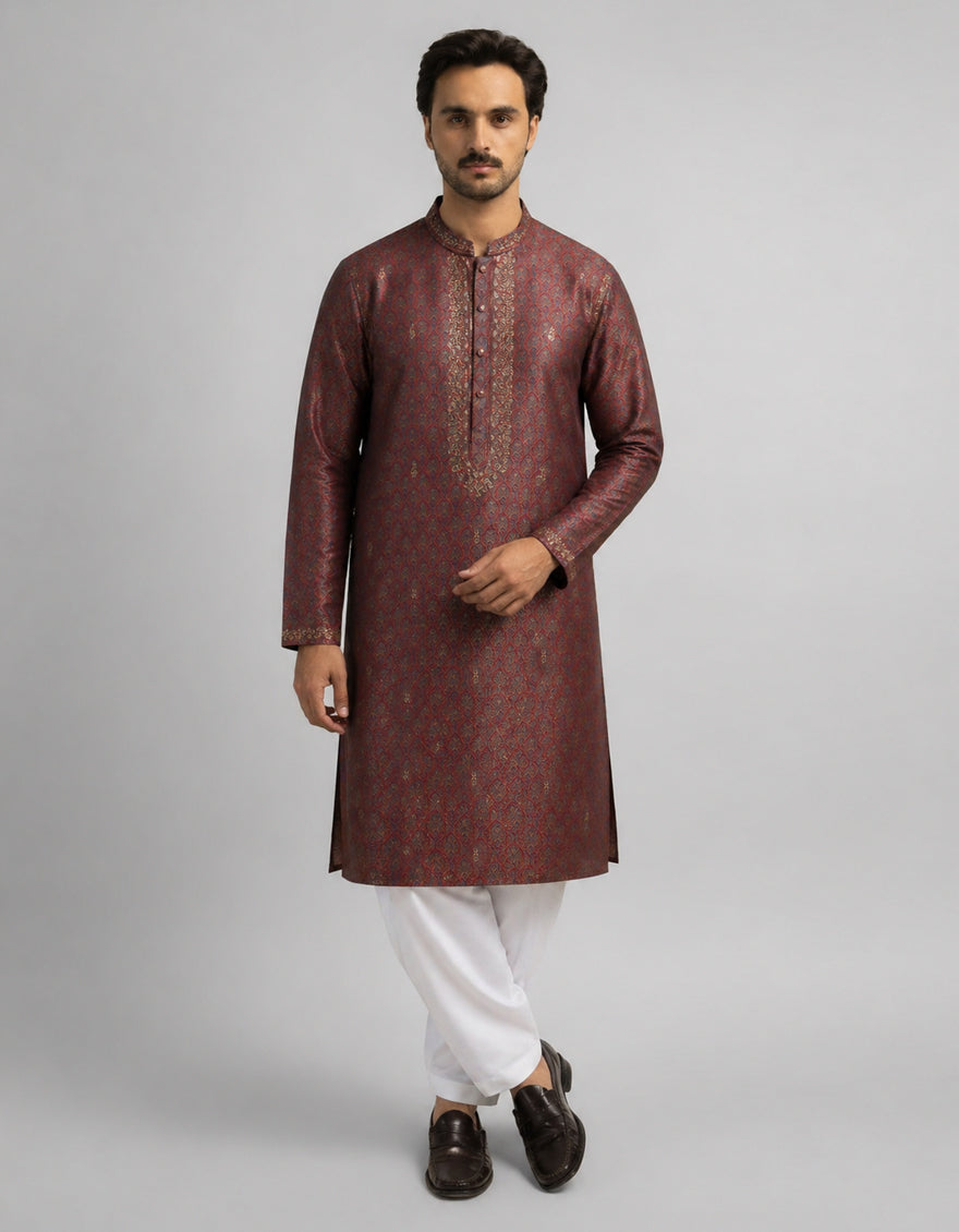 MAROON FORMAL KURTA