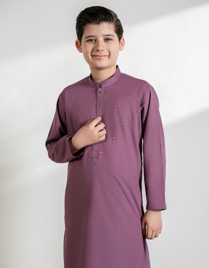 LILAC BLENDED KAMEEZ SHALWAR
