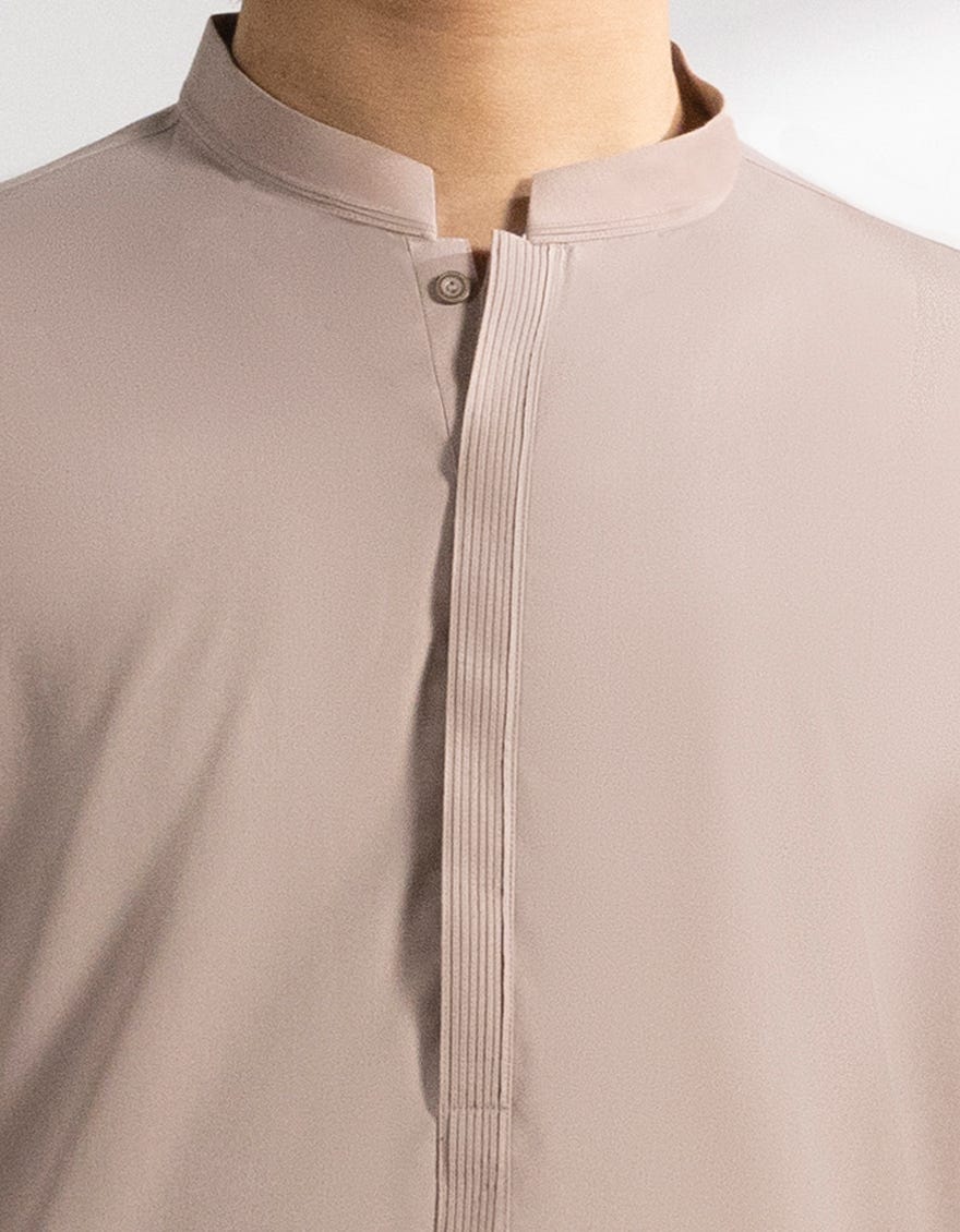TEA PINK BLENDED KAMEEZ SHALWAR