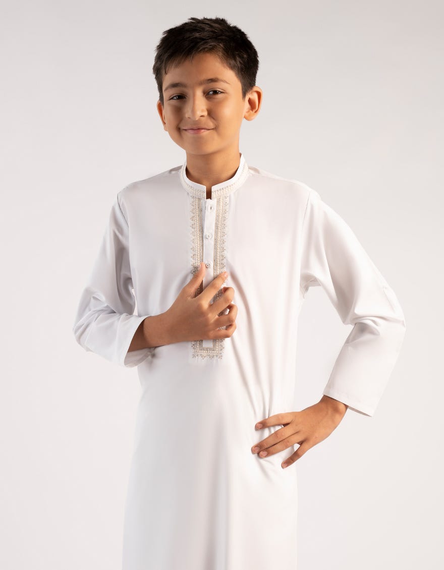 OFF WHITE SEMI-FORMAL KURTA
