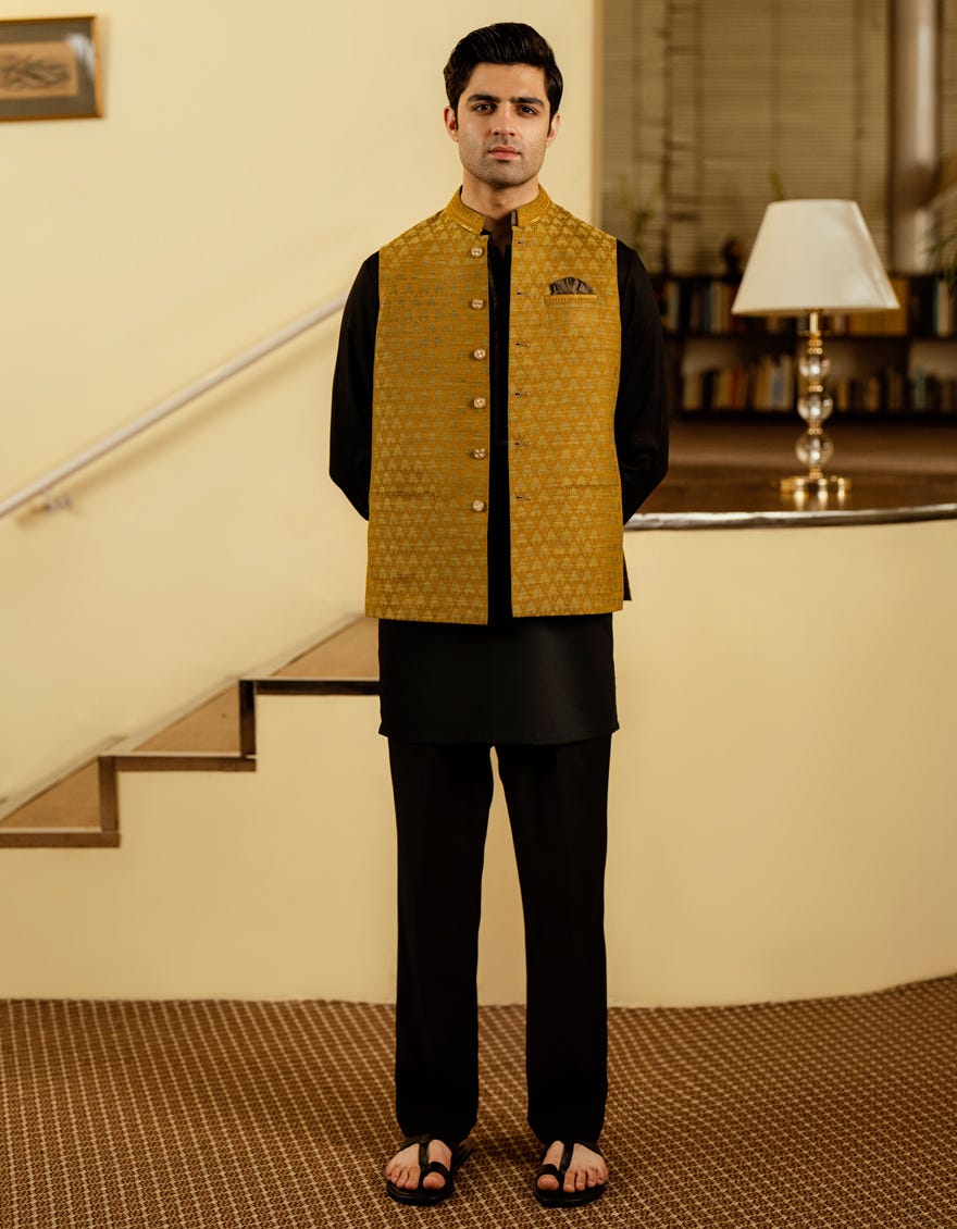 GOLD FORMAL WAISTCOAT