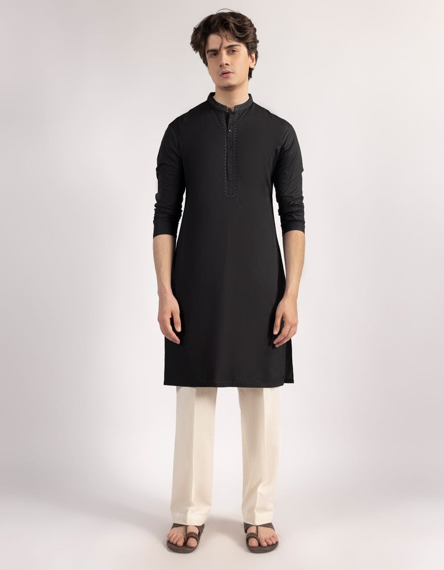 BLACK KURTA