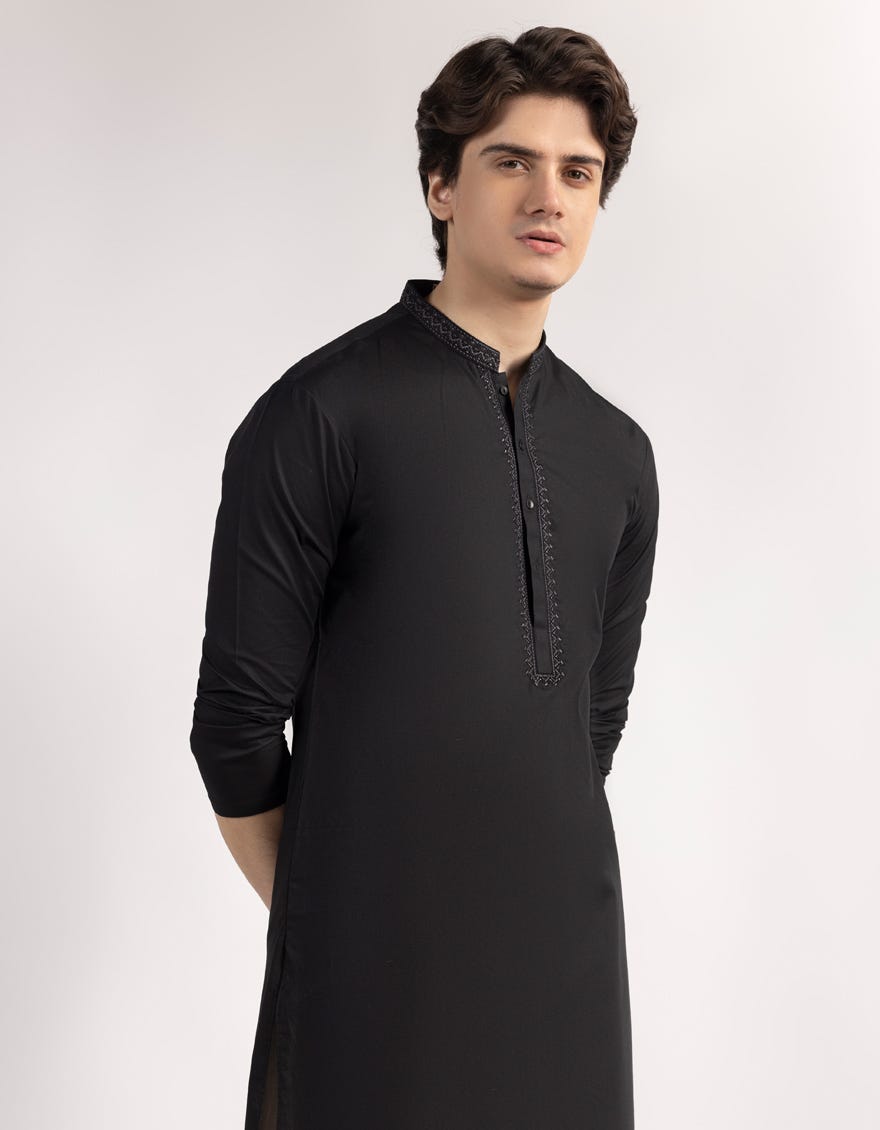 BLACK KURTA