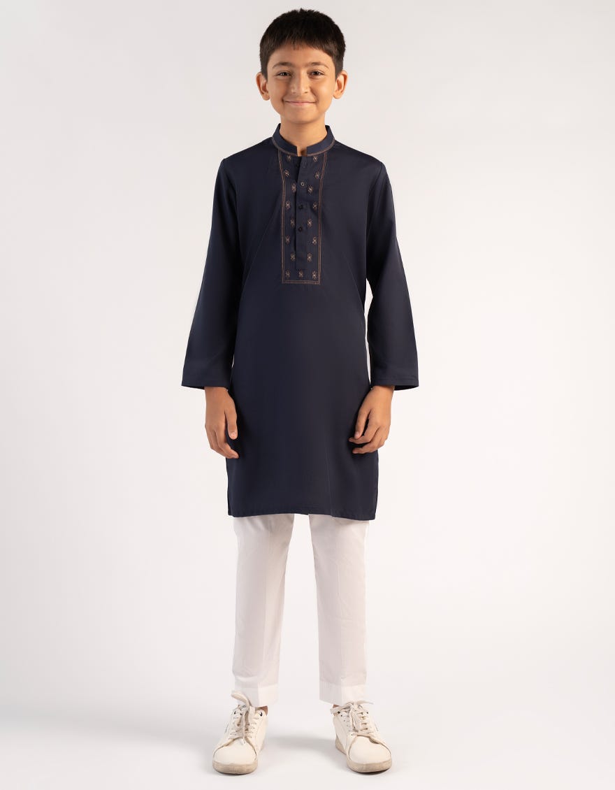 NAVY BLUE KURTA