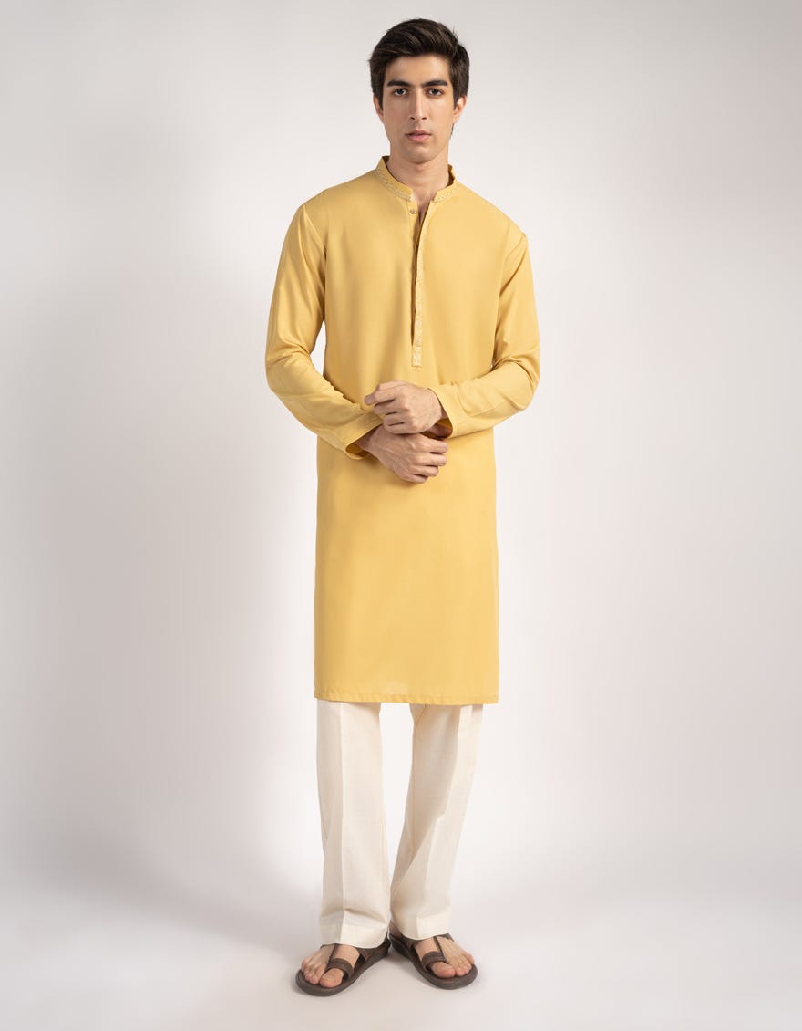 OCHRE KURTA