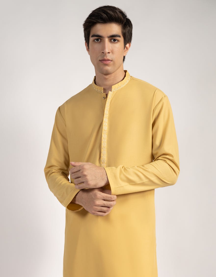 OCHRE KURTA