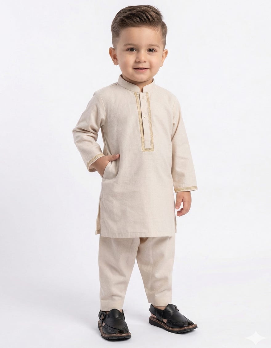 OFF WHITE FORMAL KAMEEZ SHALWAR