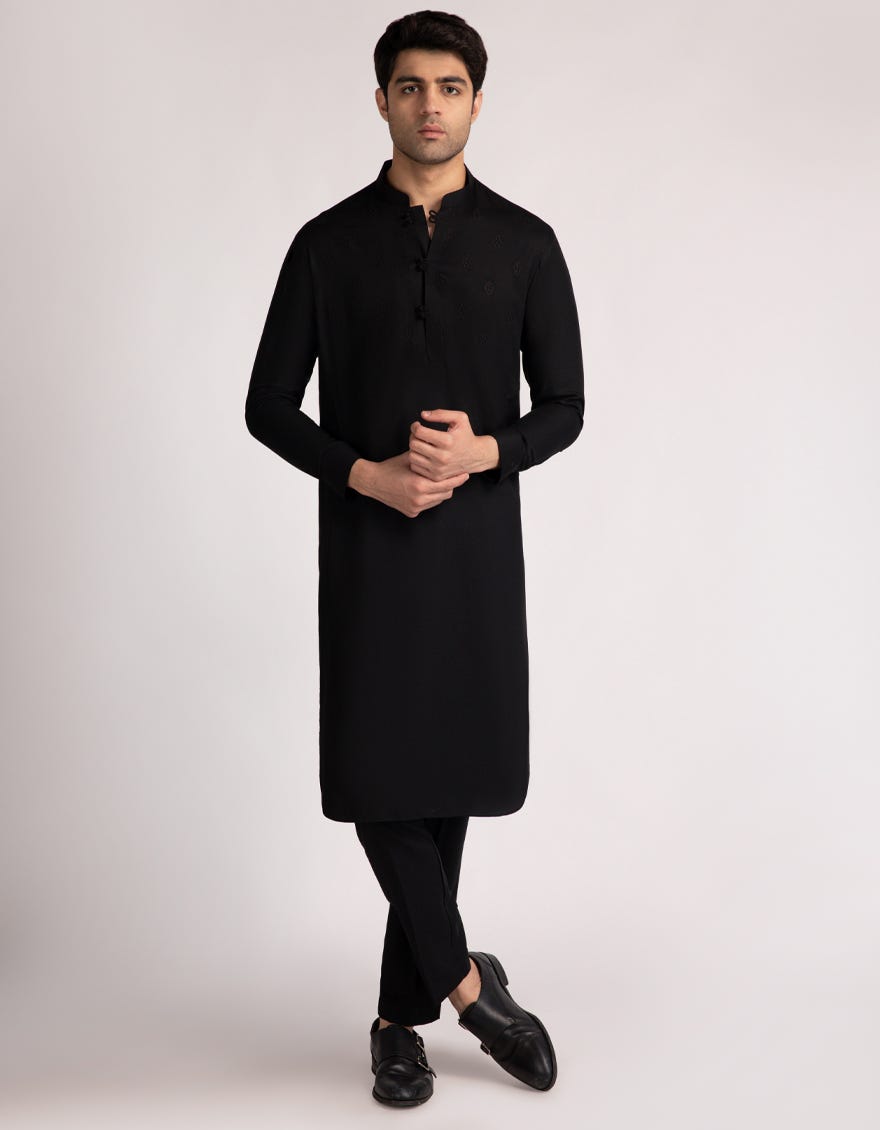 BLACK KURTA TROUSERS