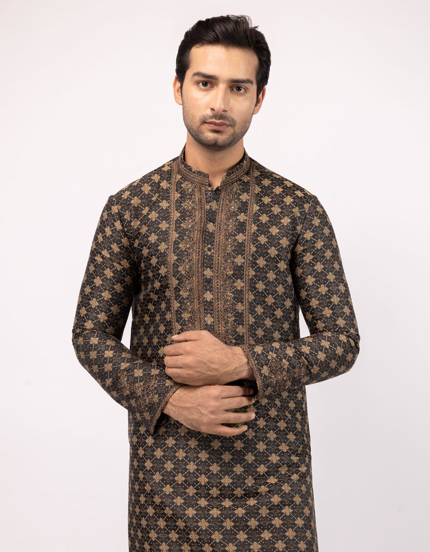 BLACK FORMAL KURTA