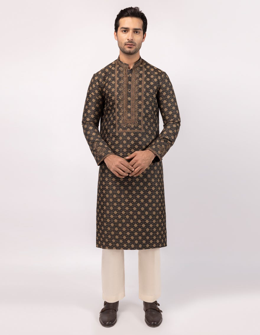 BLACK FORMAL KURTA