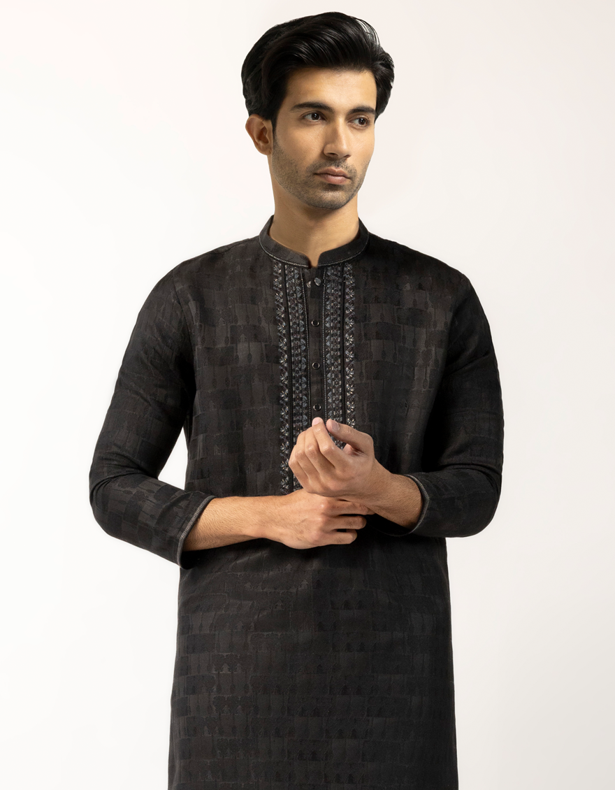 BLACK FORMAL KURTA