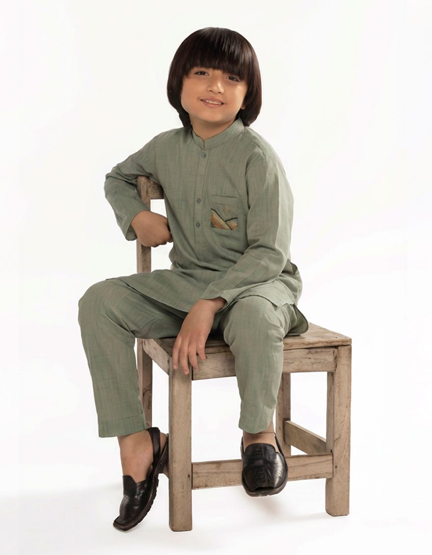 JADE GREEN CASUAL KURTA TROUSER