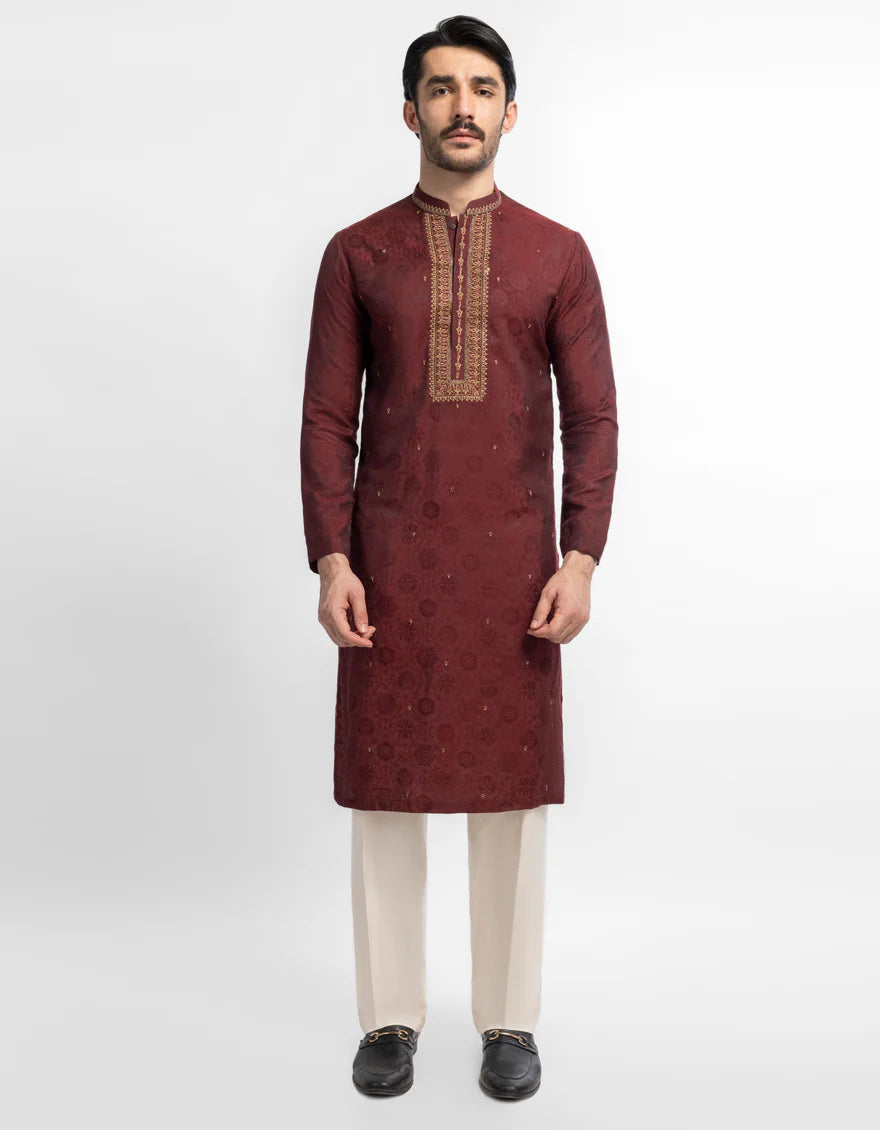 MAROON FORMAL KURTA
