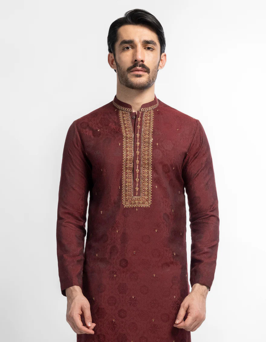 MAROON FORMAL KURTA