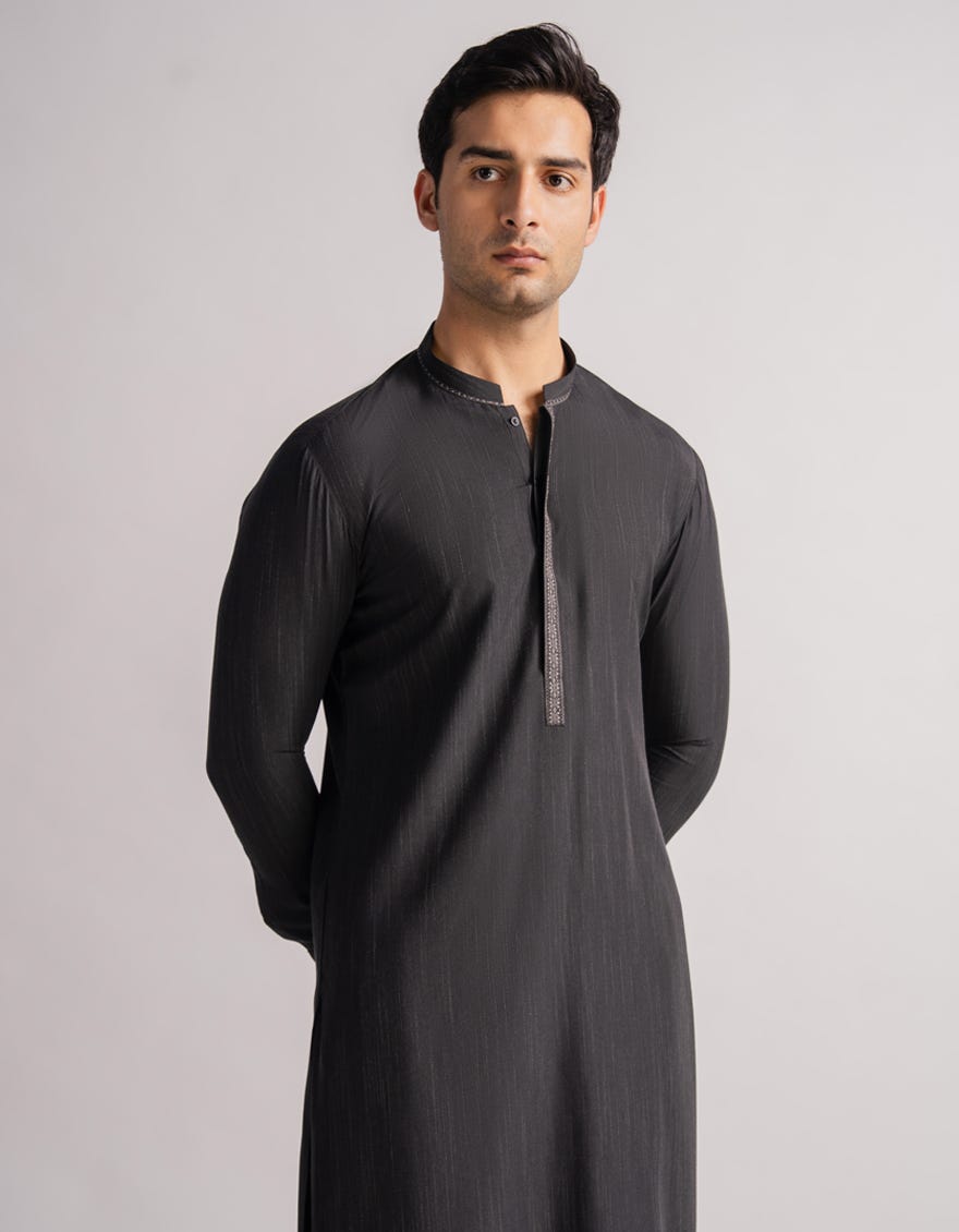 CHARCOAL FORMAL KAMEEZ SHALWAR