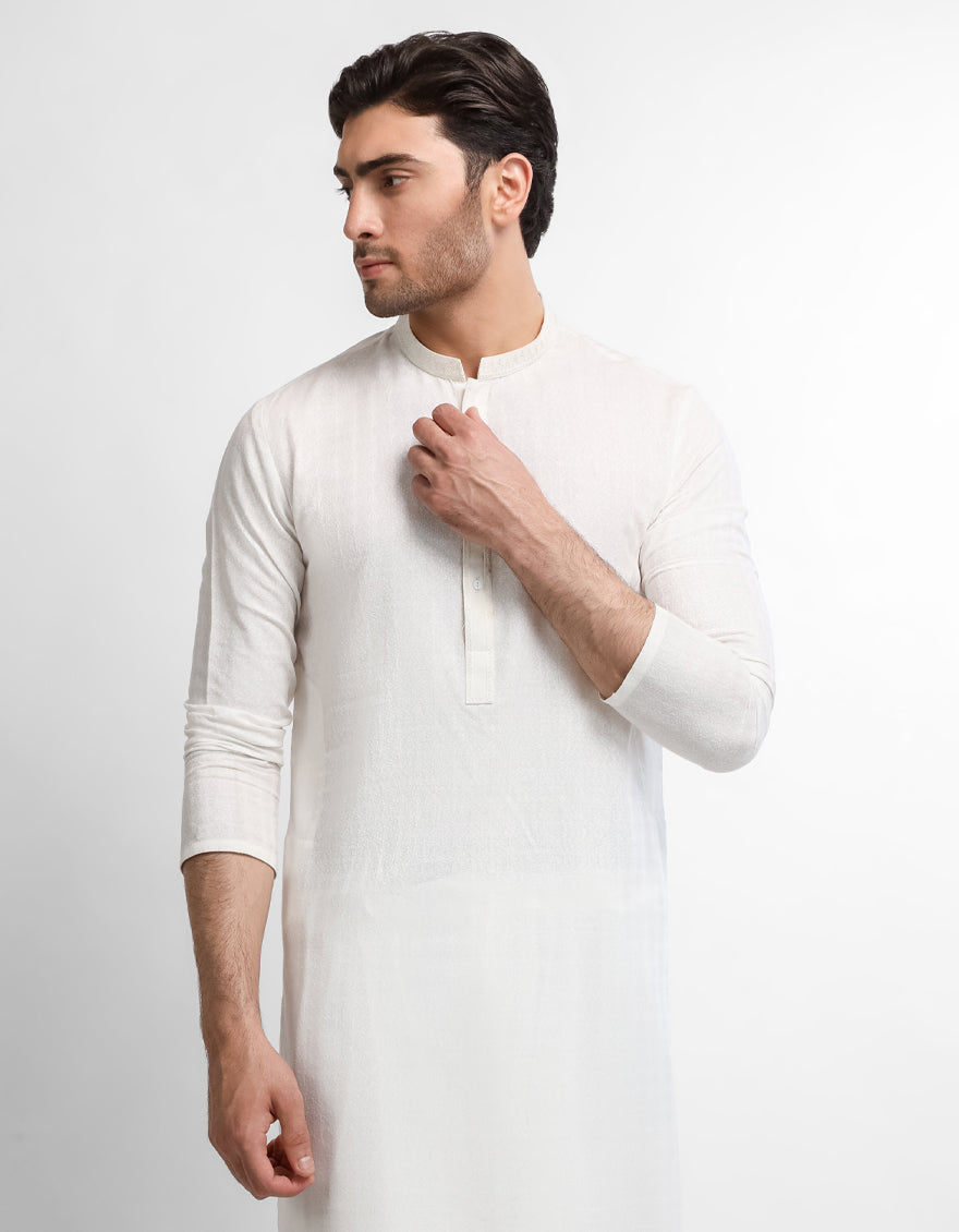 Off White Formal Kameez Shalwar