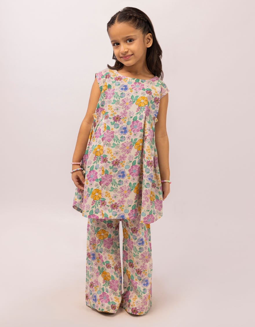OFF WHITE LAWN PRINTED 2PC STITCHED