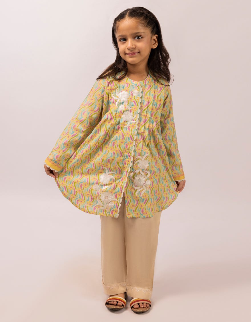 MULTICOLOR LAWN EMBROIDERED 2PC STITCHED