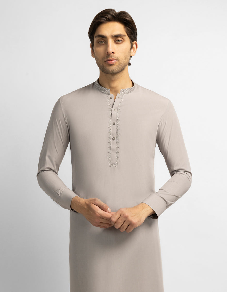 GREY CASUAL KAMEEZ SHALWAR