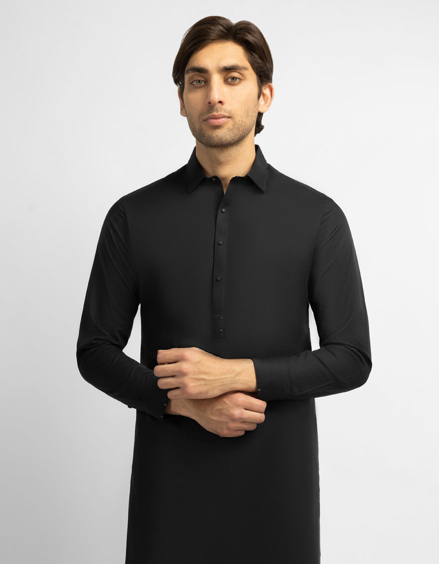 BLACK CASUAL KAMEEZ SHALWAR