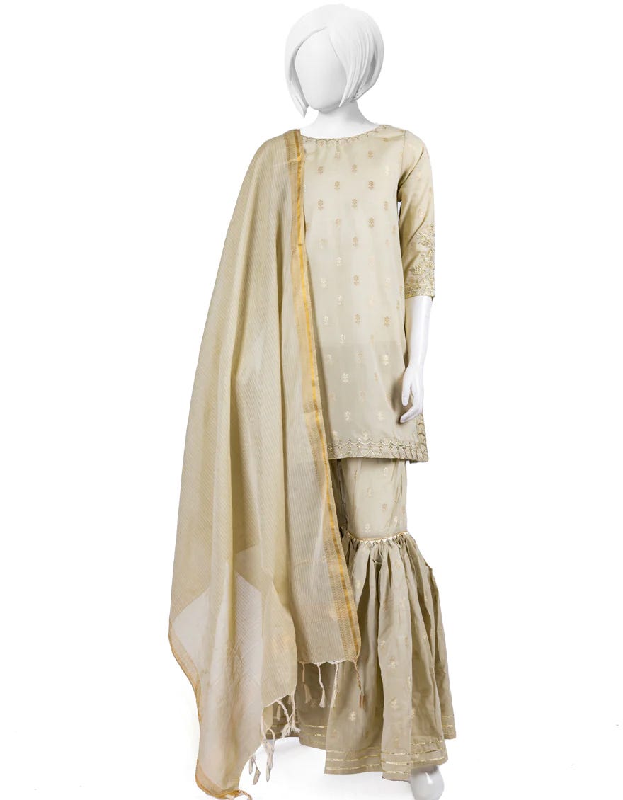 Green Jacquard Teens 3 Piece Stitched | Jgk-S-Ygtl-618-23