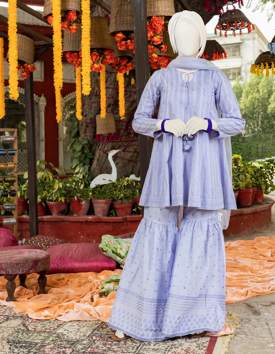 Purple Lawn Teens 3 Piece Stitched | Jgk-Ygtl-S-624-23