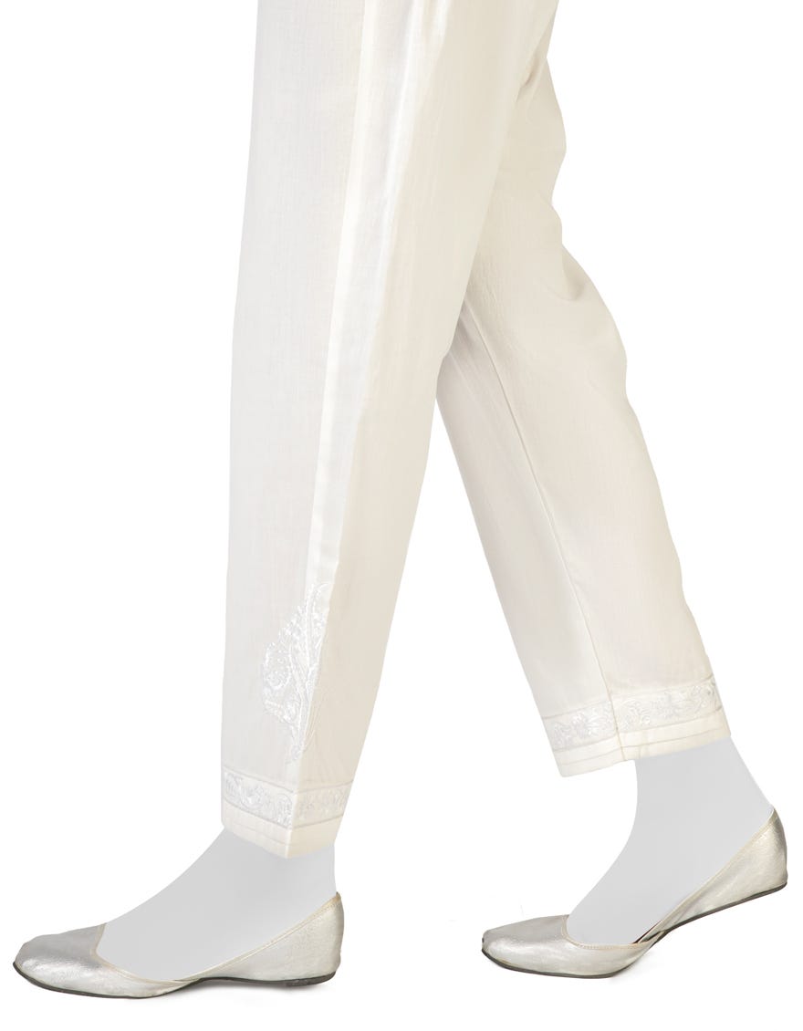 White Lawn Trousers | Jjlt-S-23-8005