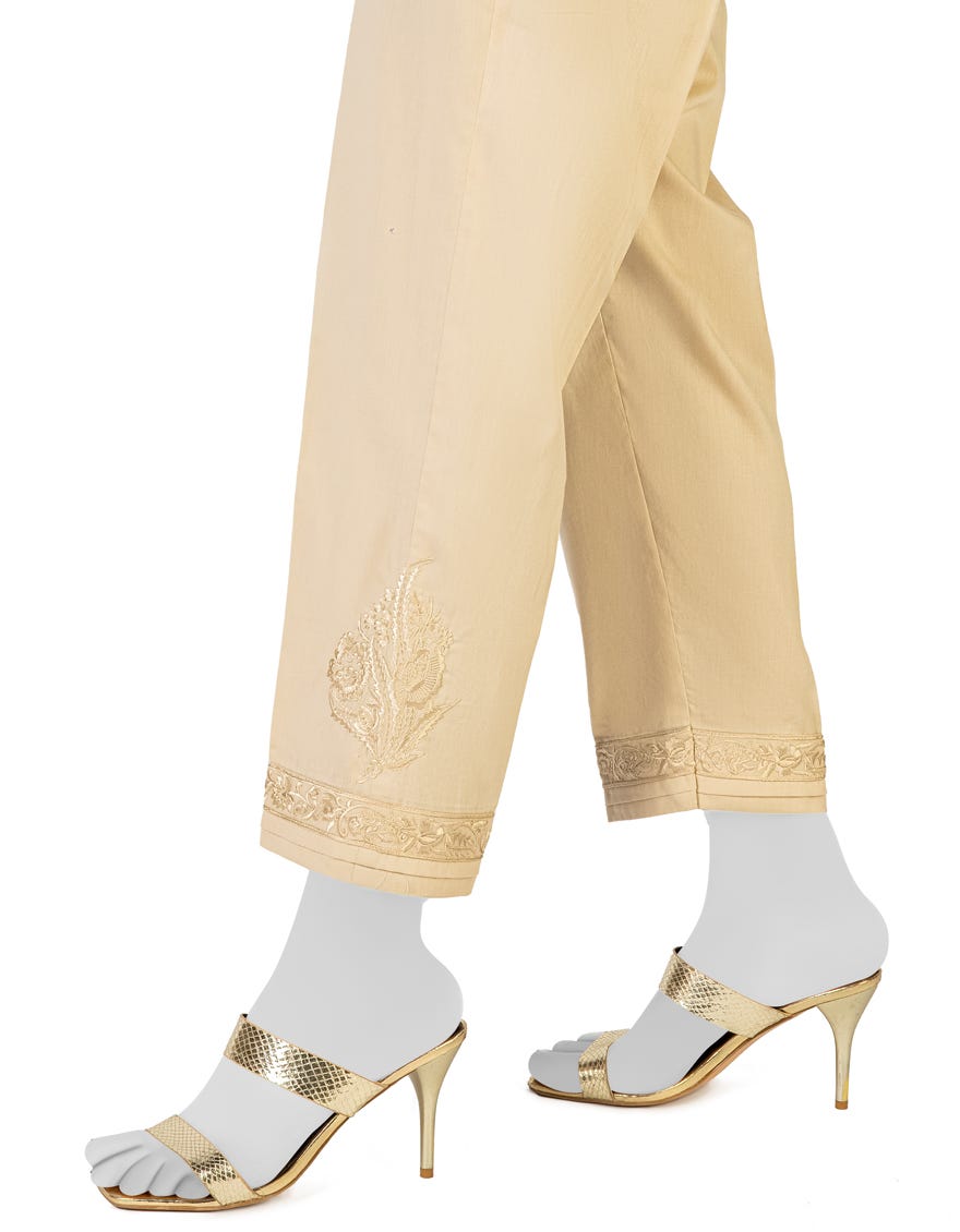 Beige Lawn Trousers | Jjlt-S-23-8008