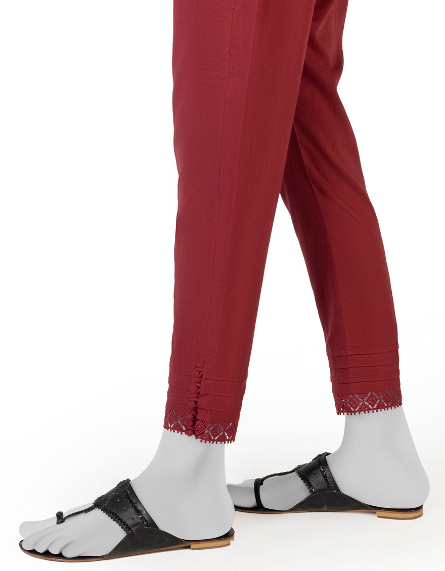 Maroon Lawn Trousers | Jjlt-S-23-8011