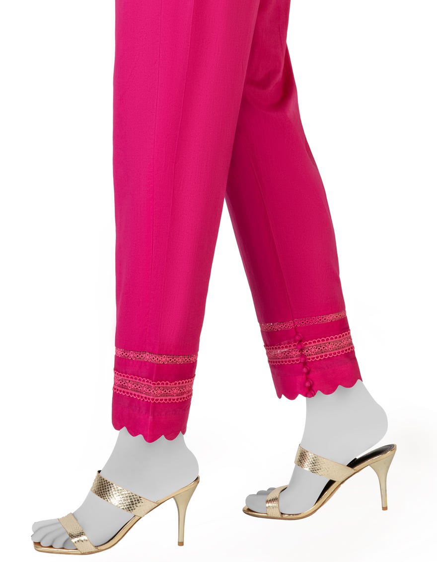 Pink Lawn Trousers | Jjlt-S-23-8012