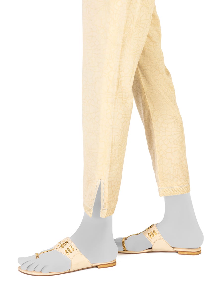 Beige Lawn Trousers | Jjlt-S-23-8018