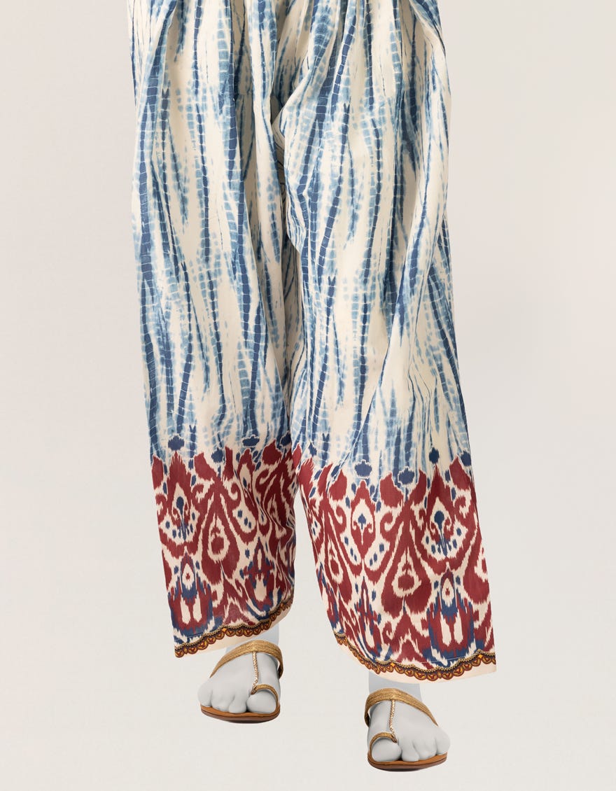 MULTICOLOR LAWN SHALWAR