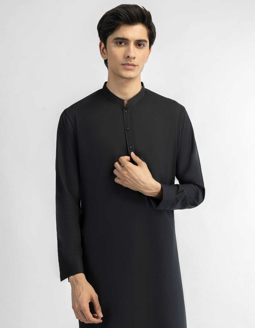 BLACK CASUAL KAMEEZ SHALWAR