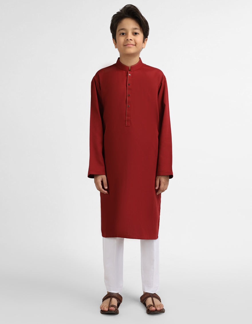 RED CASUAL KURTA
