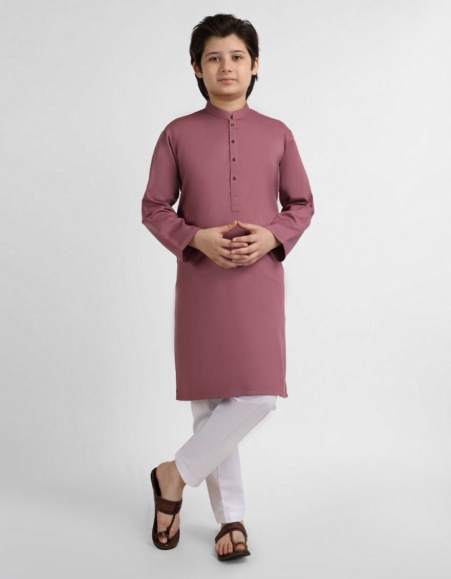 TEA PINK PLAIN KURTA