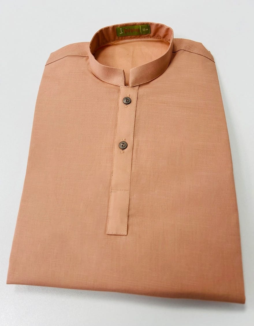 PEACH COTTON KAMEEZ SHALWAR | JJIKS-S-91415