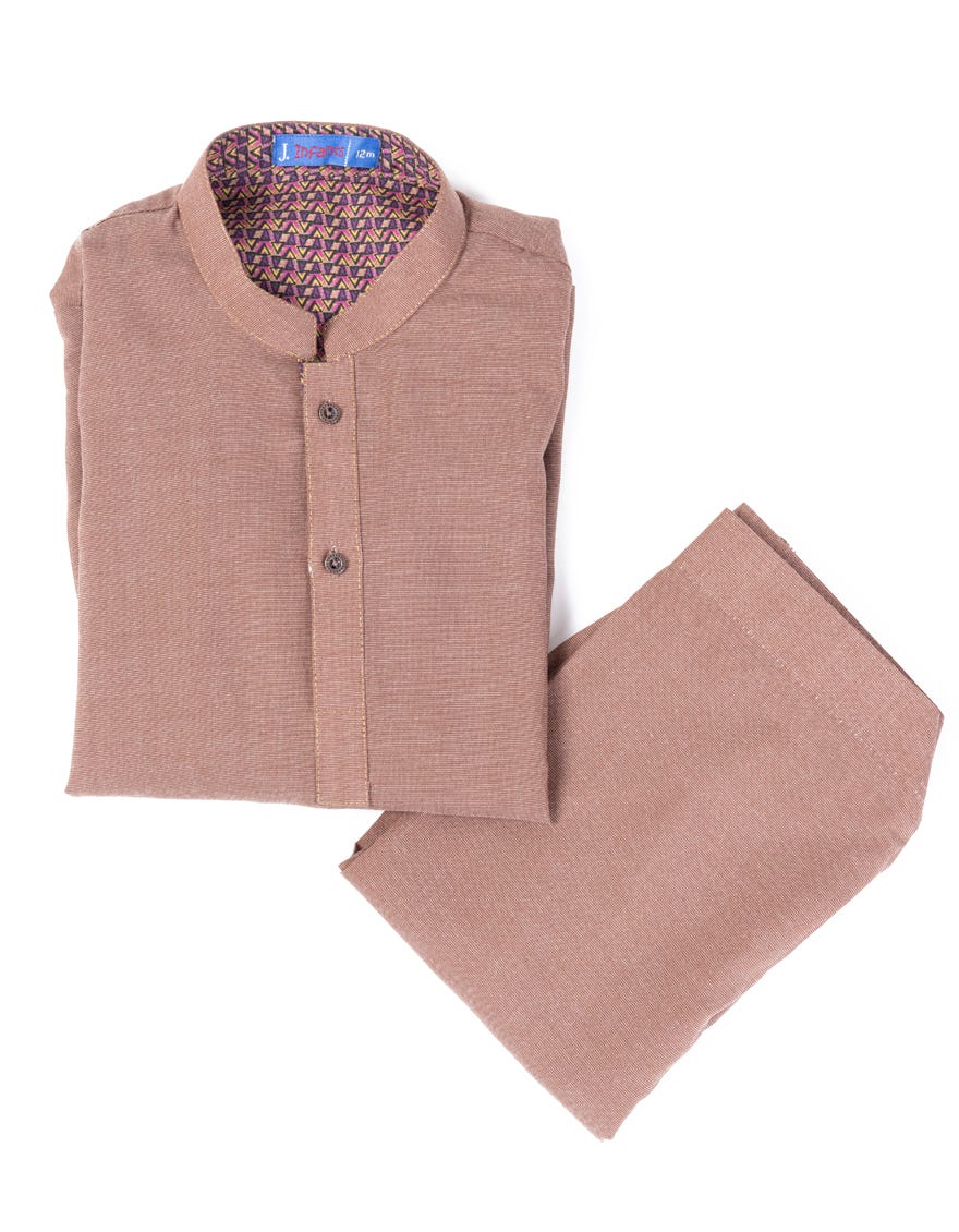 RUST BLENDED KAMEEZ SHALWAR | JJIKS-A-91424