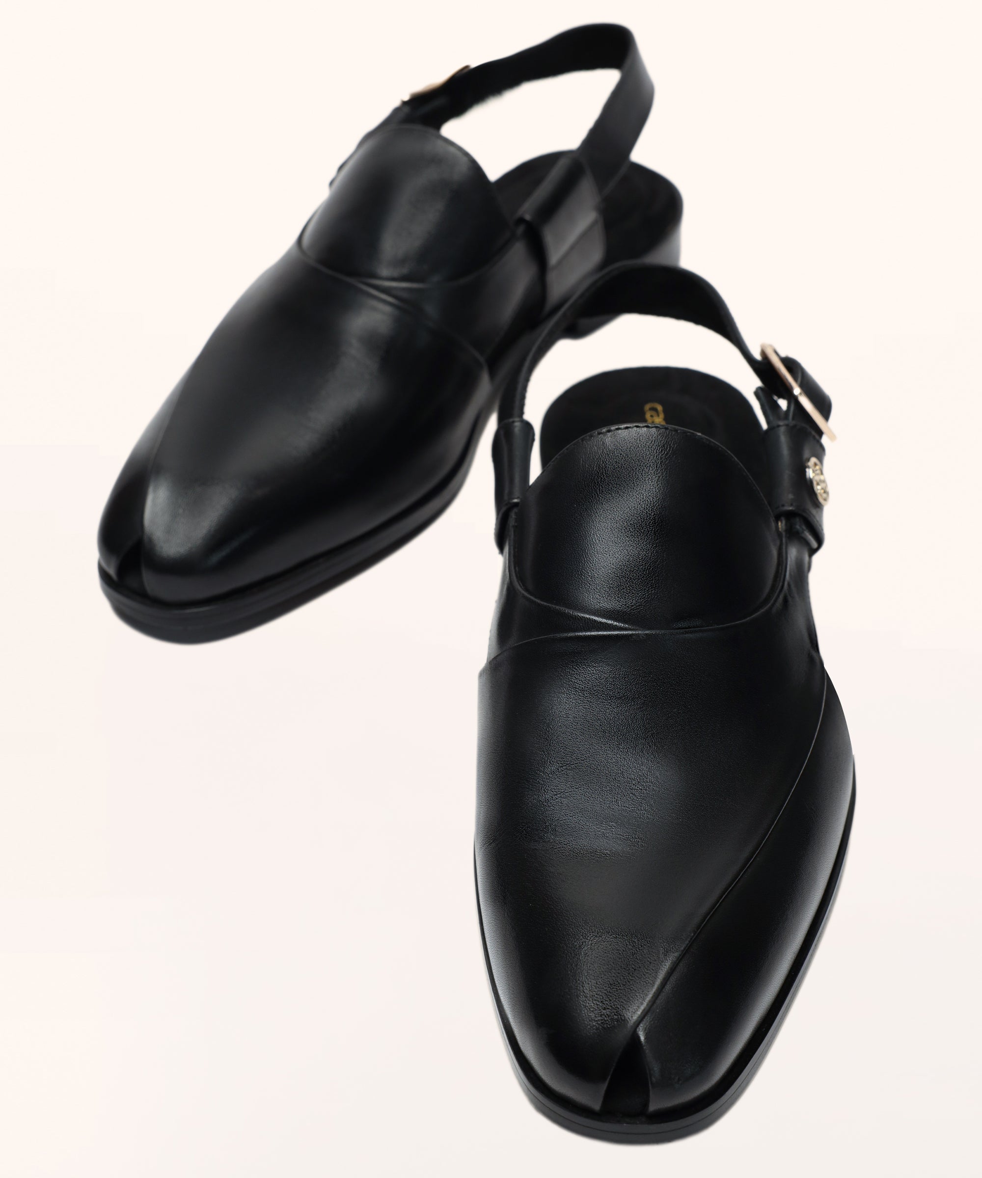Black Leather Sandals