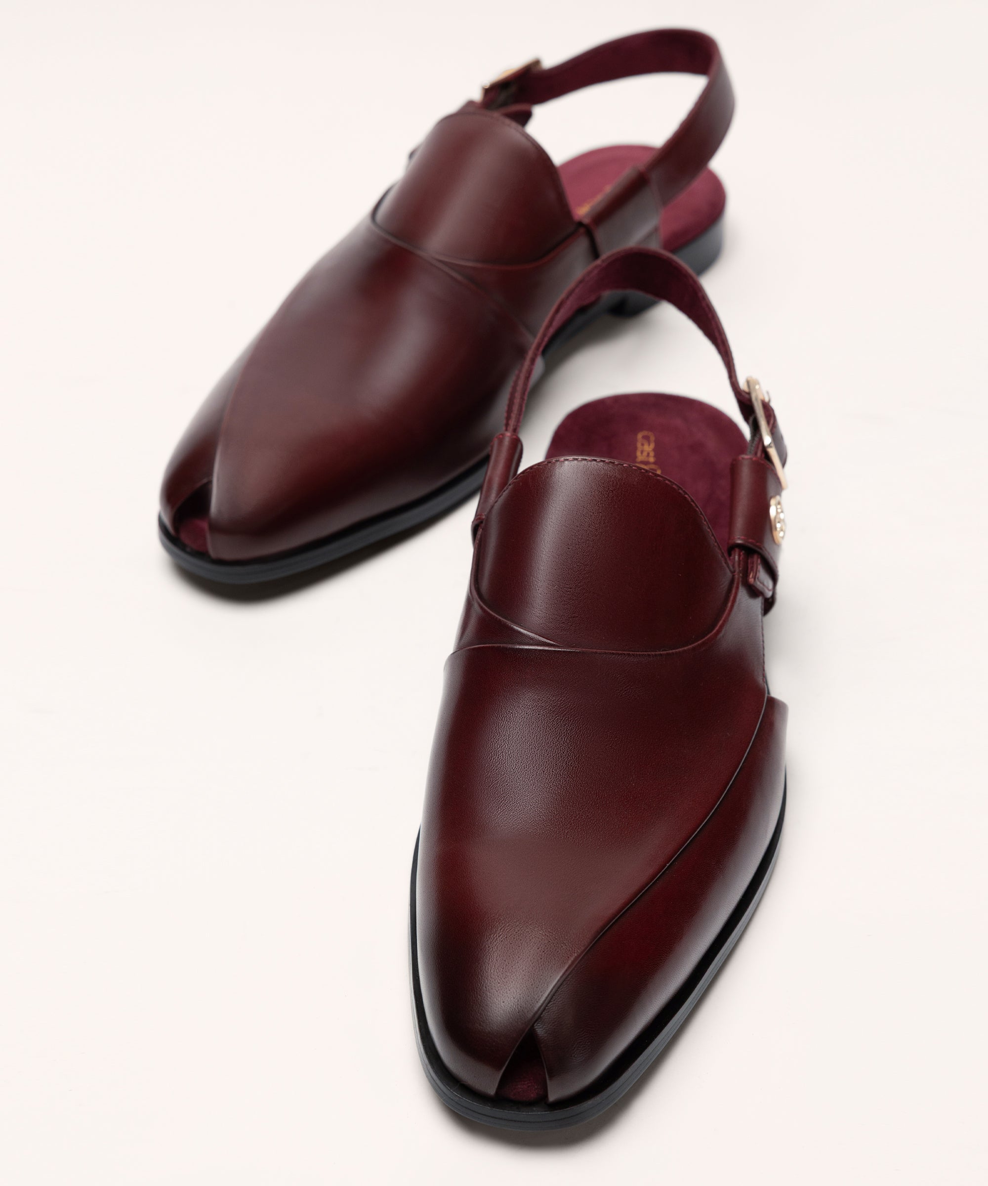 Cherry Leather Sandals