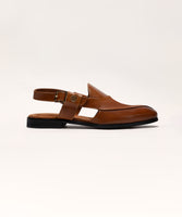Tan Brown Leather Sandals