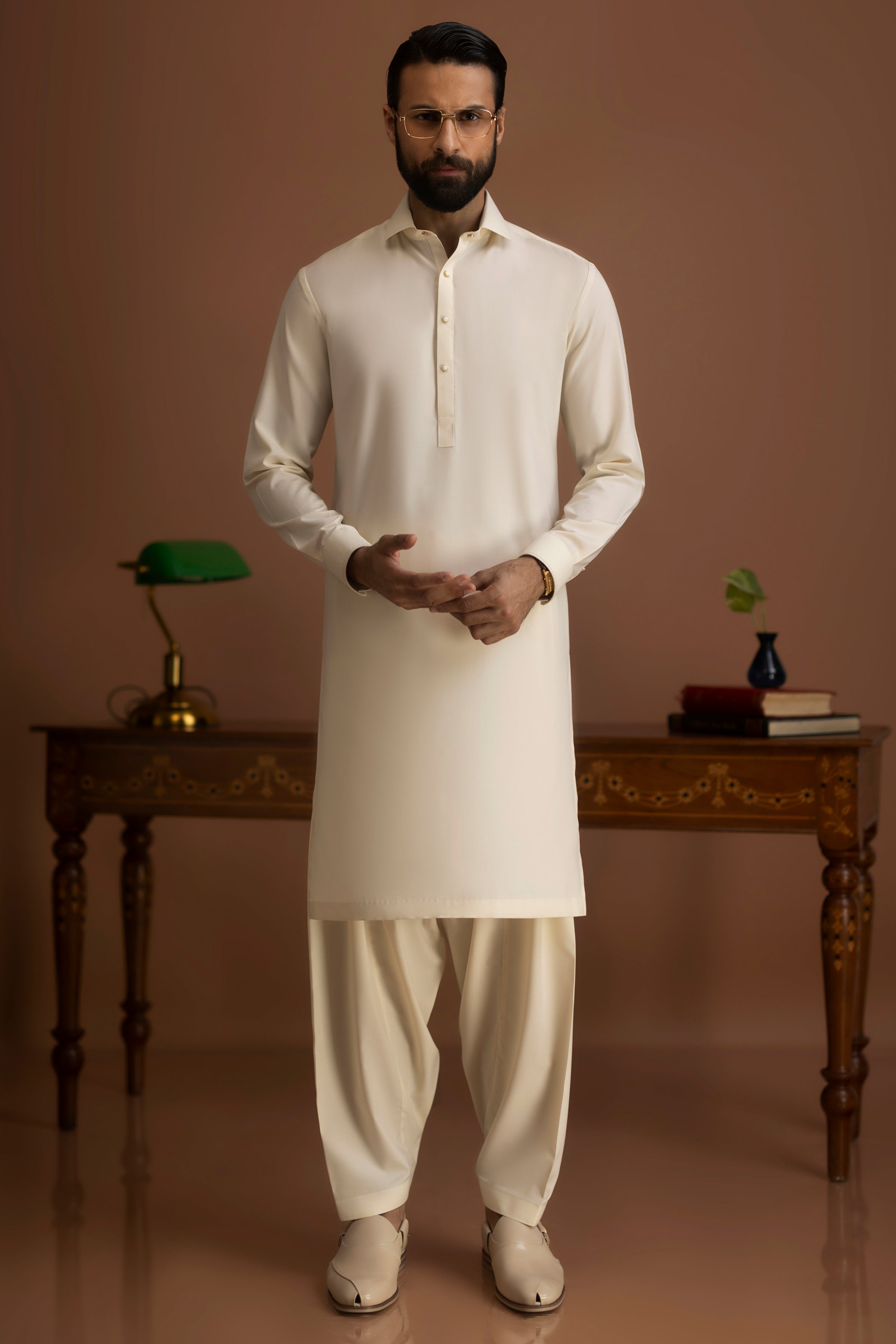 TAXCO - CREAM EXCLUSIVE KAMEEZ SHALWAR
