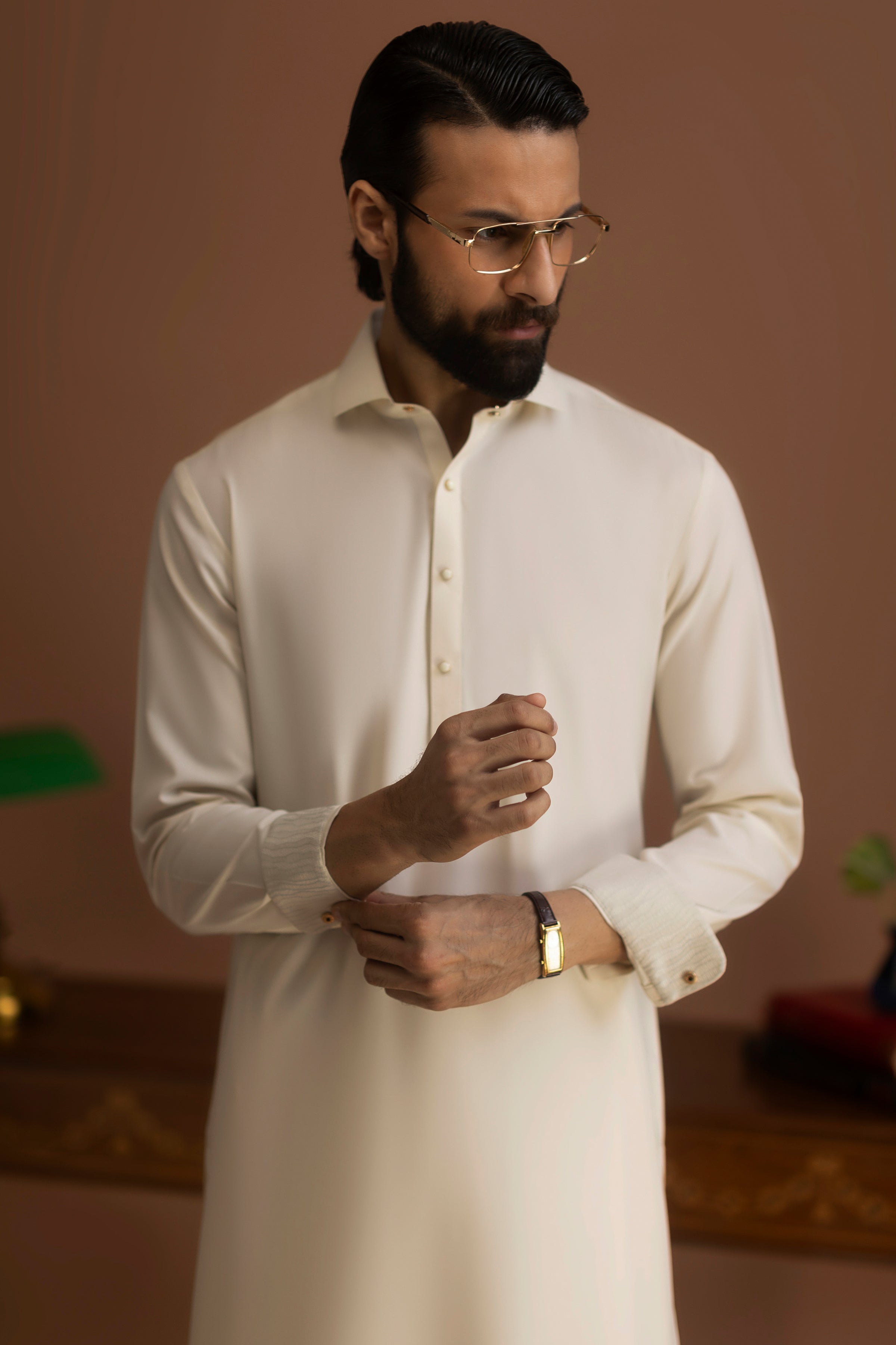 TAXCO - CREAM EXCLUSIVE KAMEEZ SHALWAR
