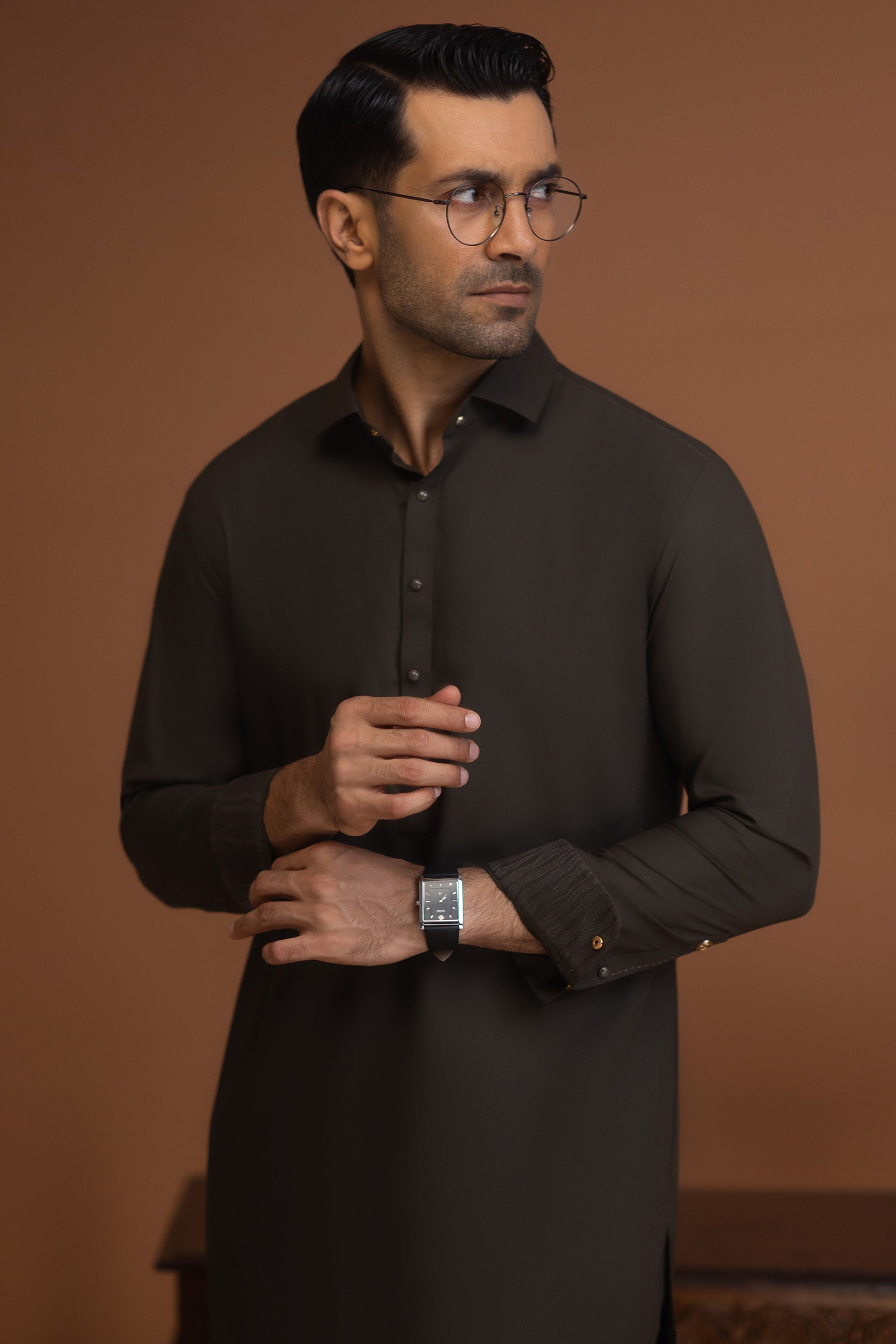 TAXCO - DARK OLIVE EXCLUSIVE KAMEEZ SHALWAR